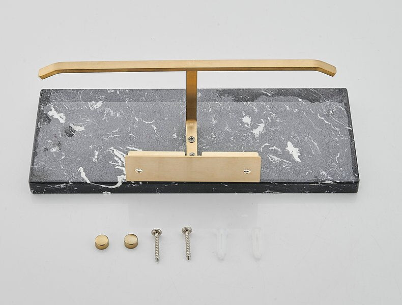 WC DESIGN 0 Porte Papier Toilette Mural en Marbre