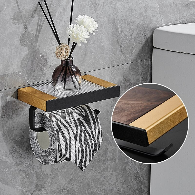 WC DESIGN 0 Porte Papier Toilette Noir en zinc