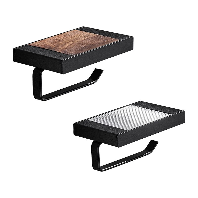 WC DESIGN 0 Porte Papier Toilette Noir en zinc