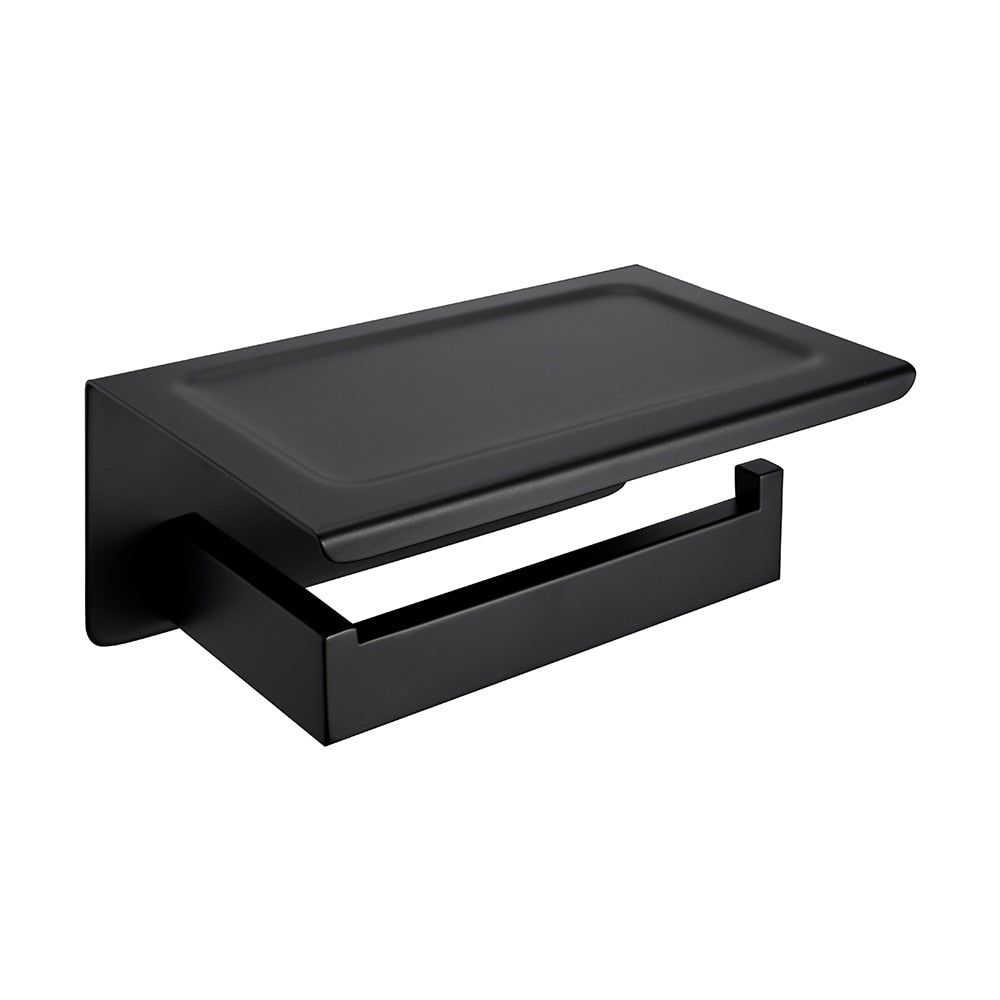 WC DESIGN 0 Noir Mat Porte Papier Toilette Noir Mat