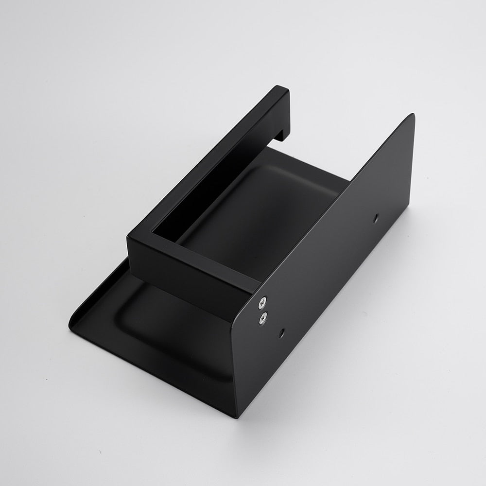 WC DESIGN 0 Porte Papier Toilette Noir Mat