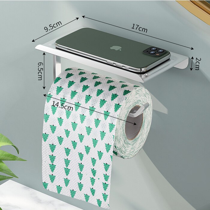 WC DESIGN 0 Argenté Porte Papier Toilette Original Rétro