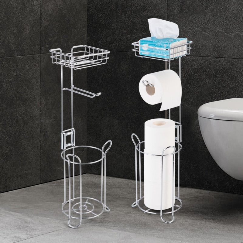 WC DESIGN 0 Porte Papier Toilette Sur Pied Noir