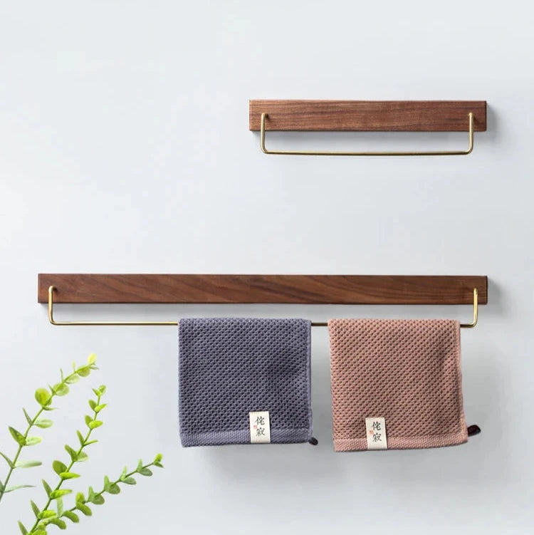 Porte serviette wc en bois