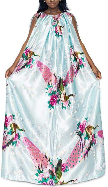 Boutique Bidet Portable Bain de Vapeur Bleu Clair Robe à Fleur Bain de Vapeur