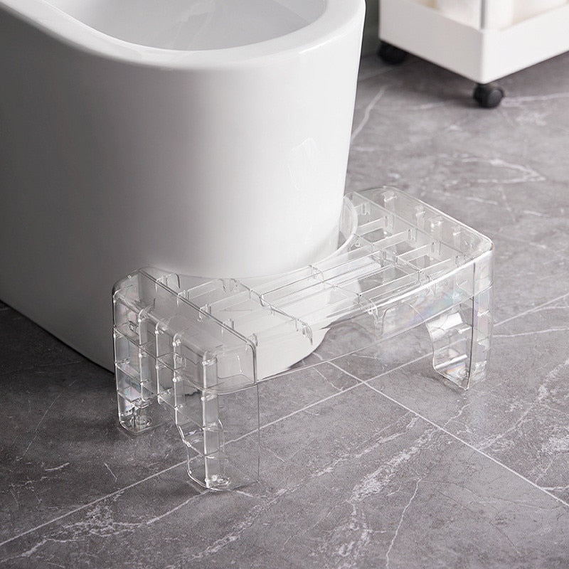 Boutique Bidet Portable Tabouret Physiologique Blanc Tabouret de Toilette Transparent