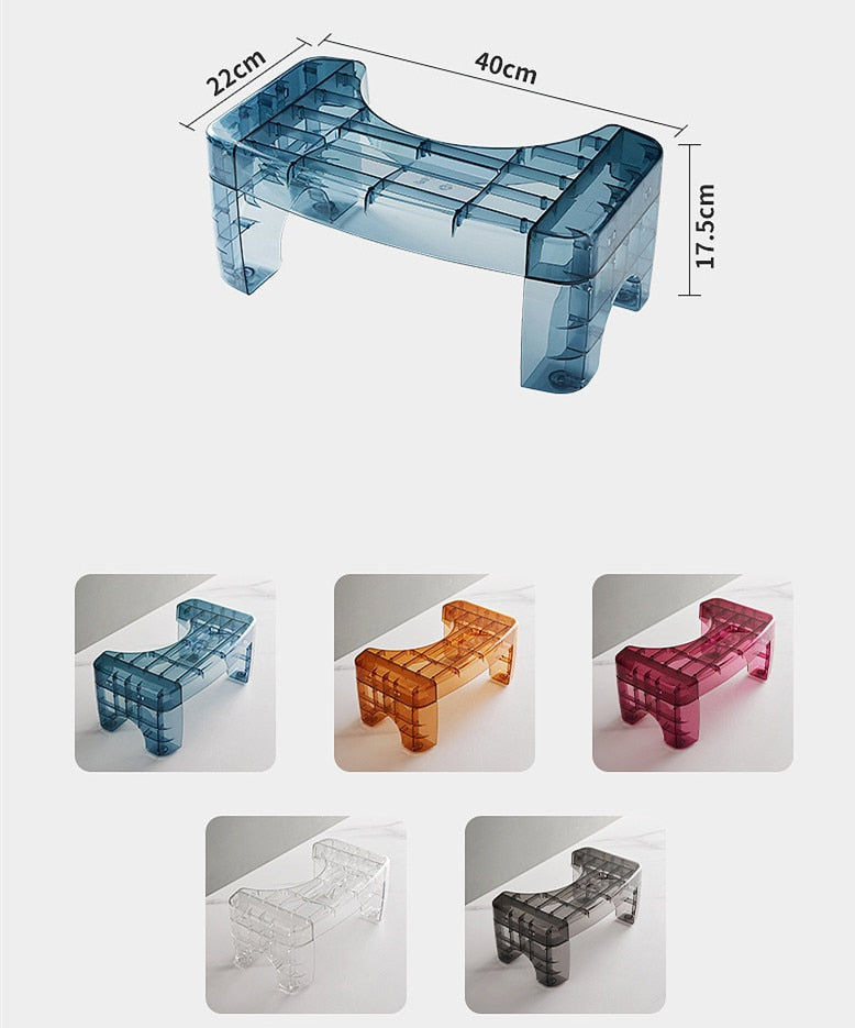 Boutique Bidet Portable Tabouret Physiologique Tabouret de Toilette Transparent