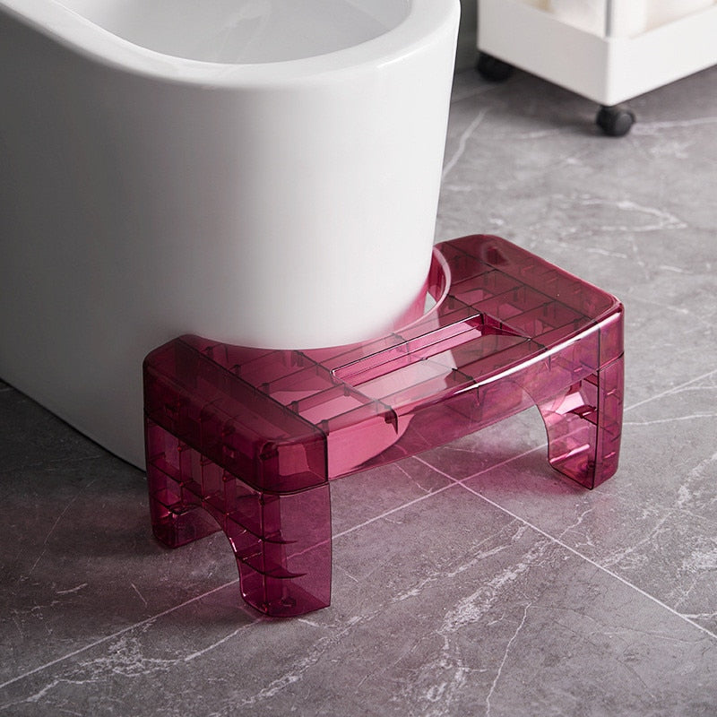 Boutique Bidet Portable Tabouret Physiologique Rose Tabouret de Toilette Transparent