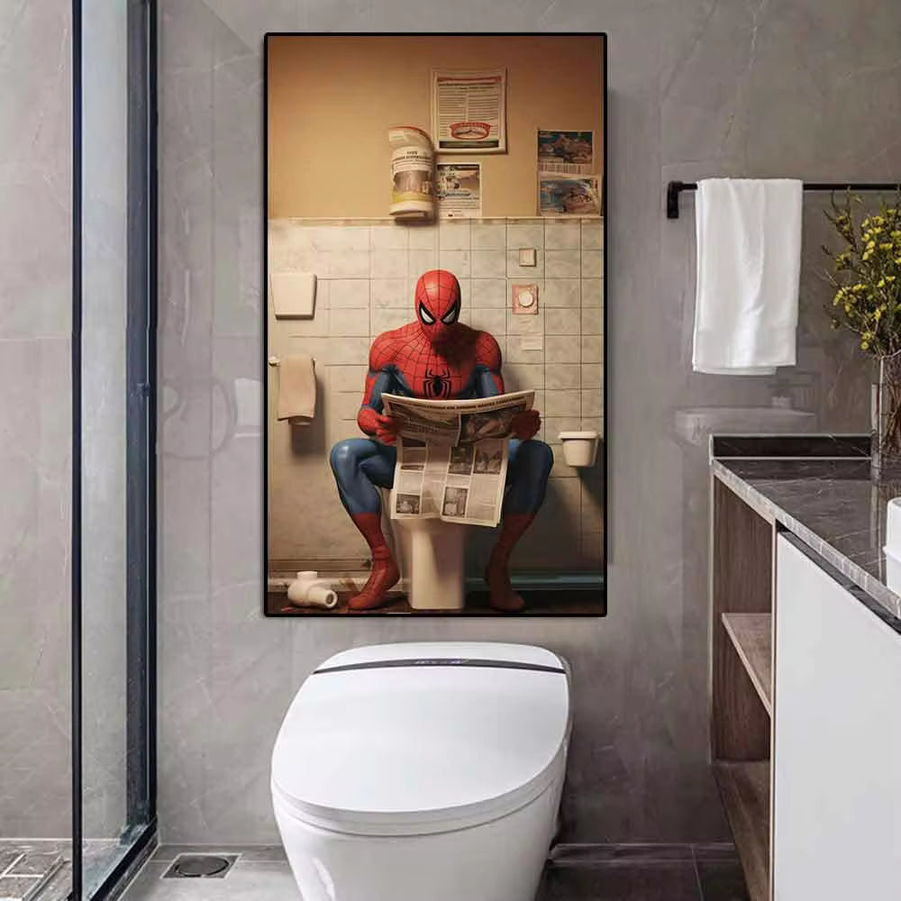 Tableau de toilettes Spider-Man