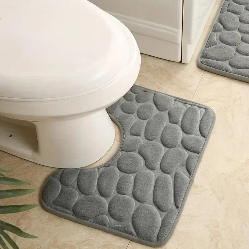 Tapis de toilette grise