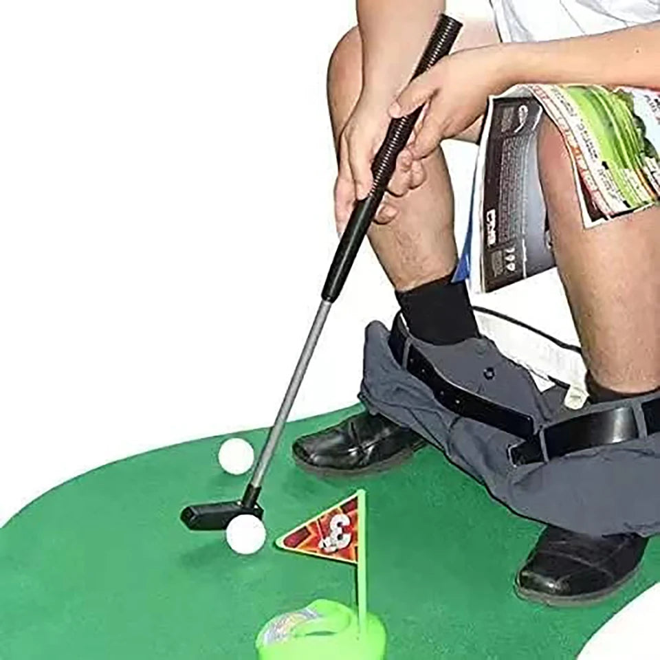 Mini golf toilet mat