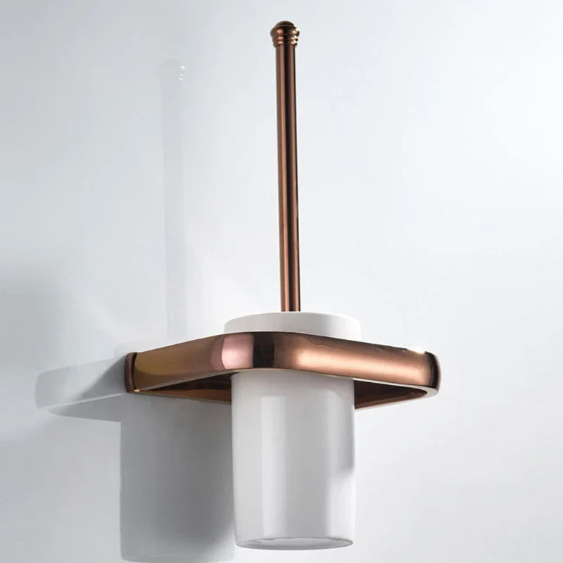 Brass toilet brush