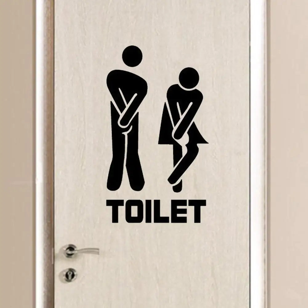 Sticker porte de toilette