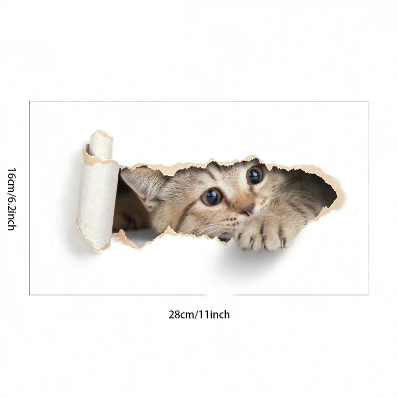 Sticker de toilette chat