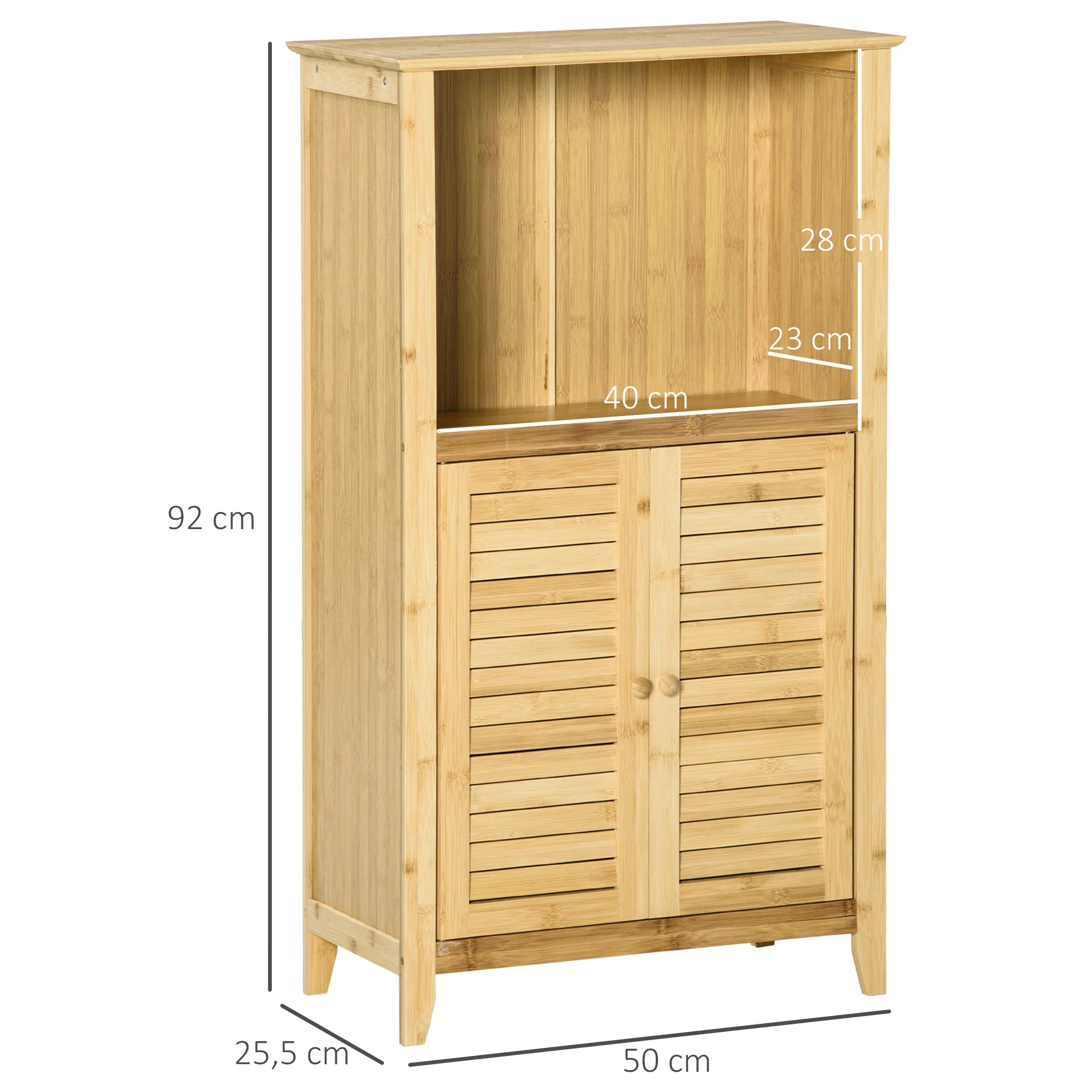 Armoire de toilette bambou