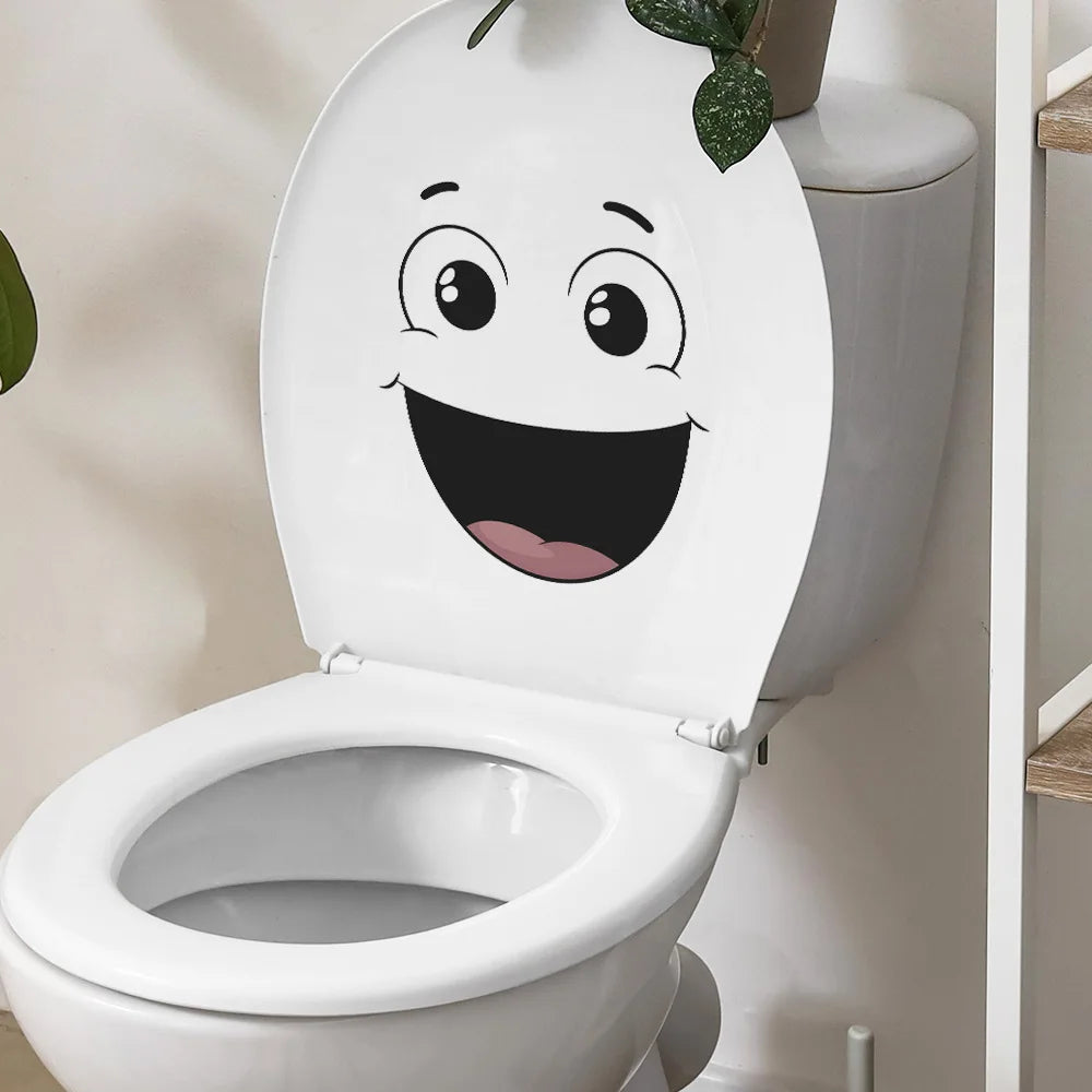 Sticker toilette sourire