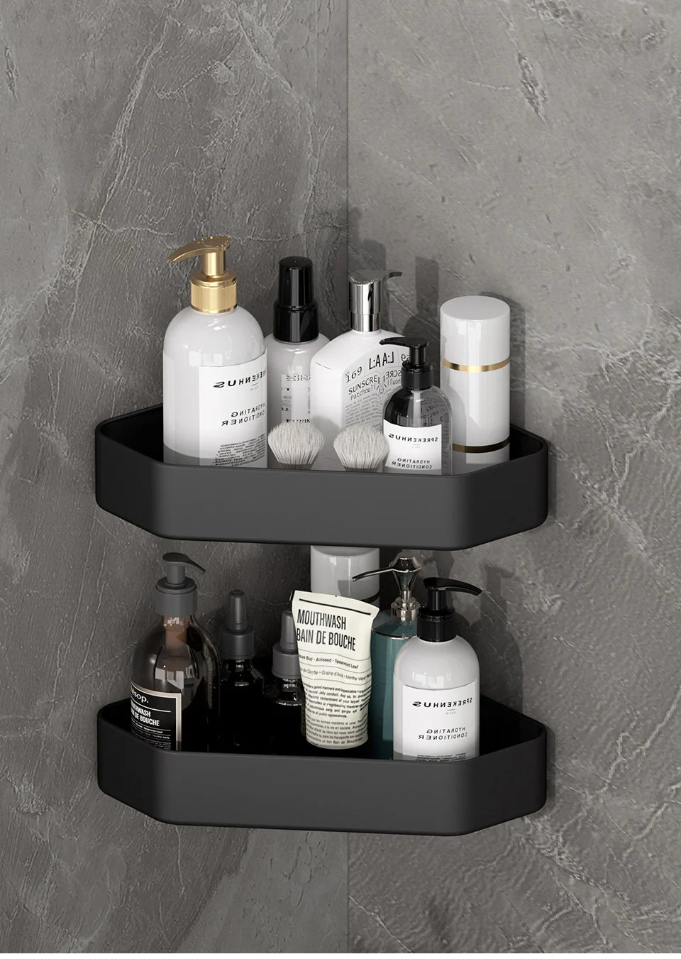 Etagere d'angle de toilette