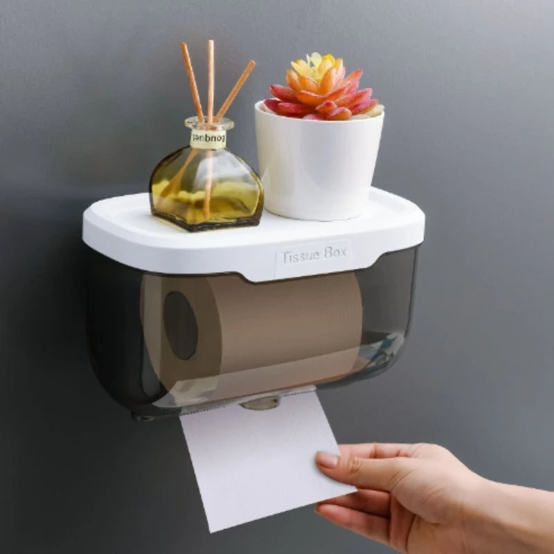 Distributeur de papier toilette mural