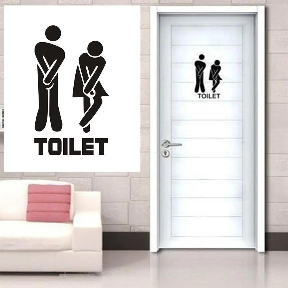 Sticker porte de toilette