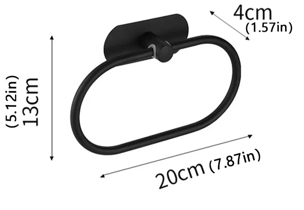 Porte serviette wc ovale