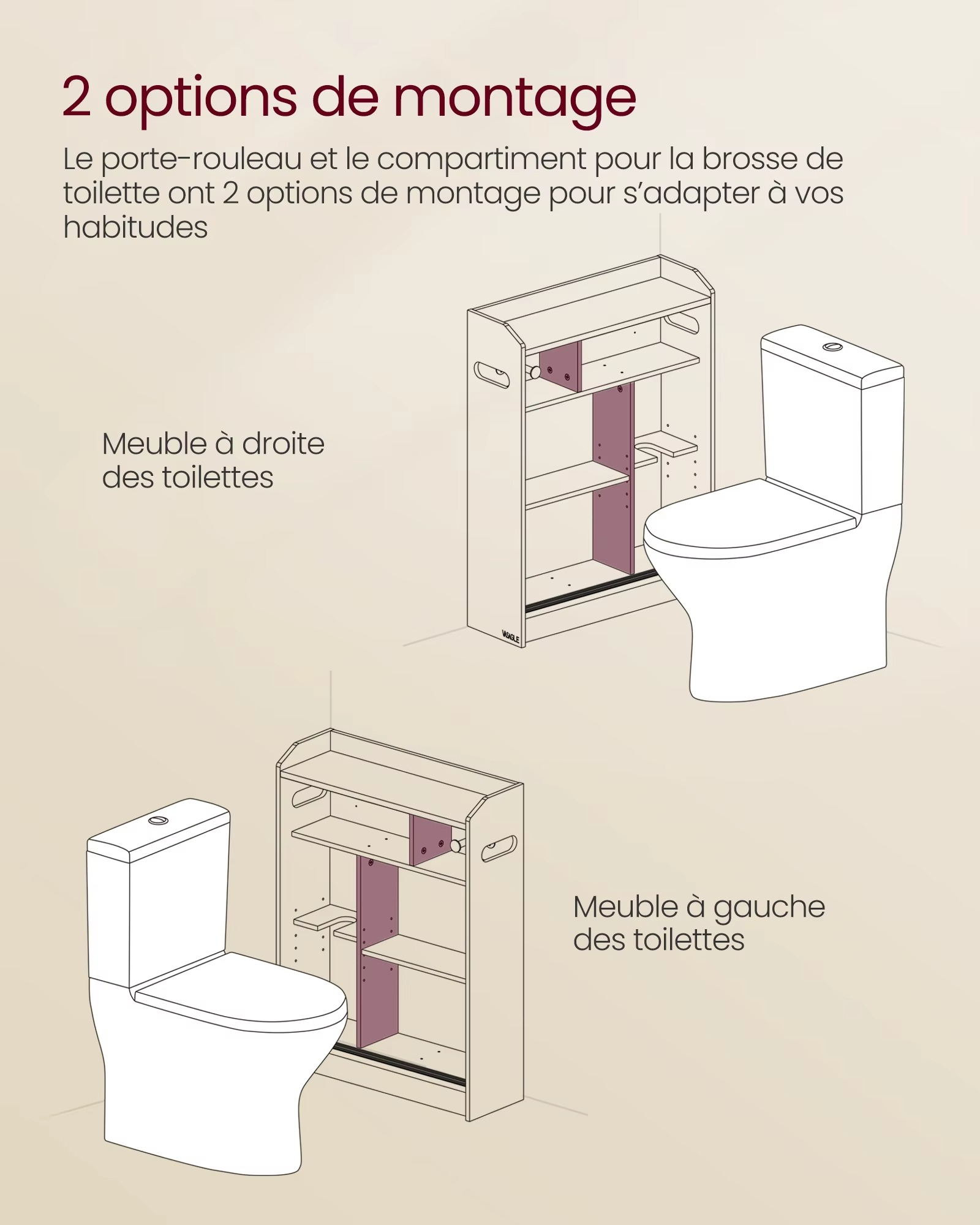 Armoire de toilette design