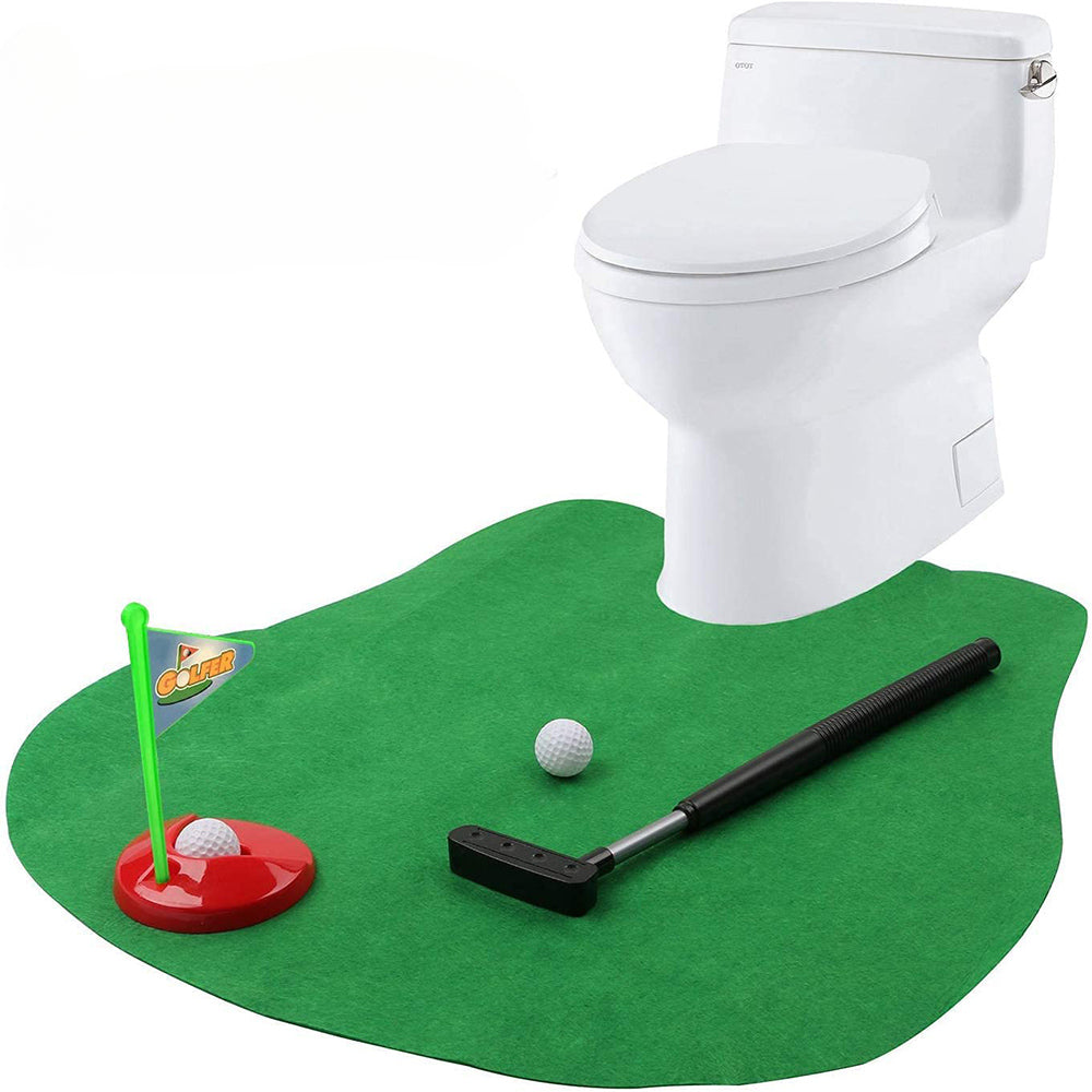 Mini golf toilet mat