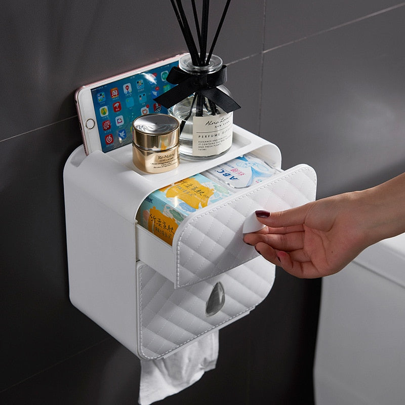 WC DESIGN 0 Porte Papier Toilette avec Rangement