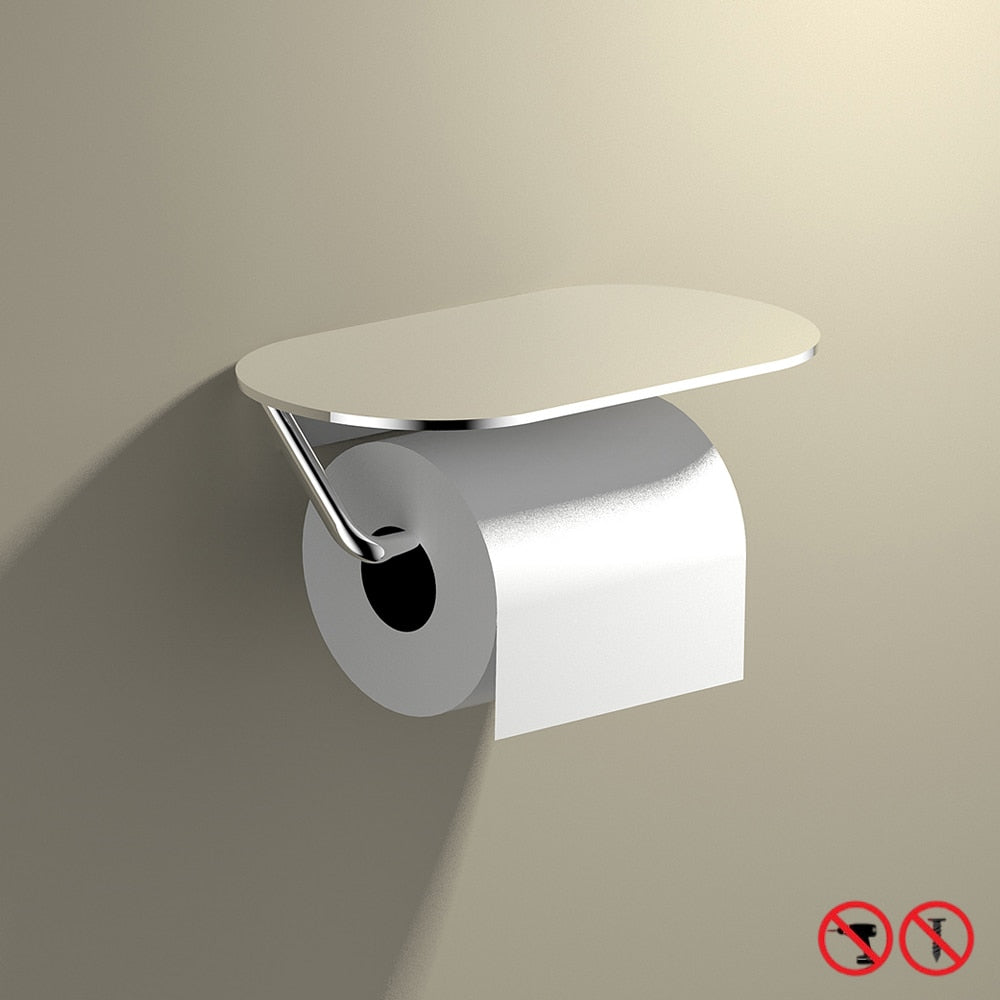 WC DESIGN 0 Mirroir Porte Papier Toilette Mural Blanc