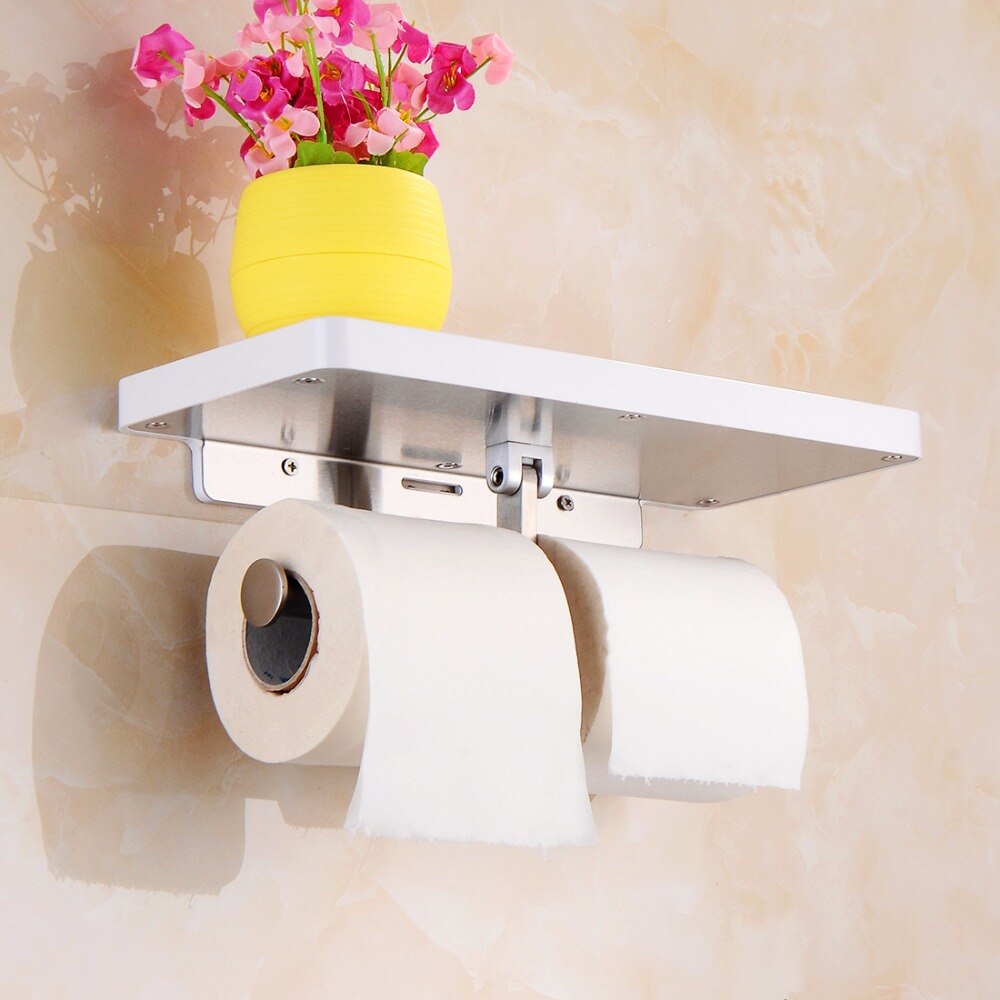 WC DESIGN 0 Blanc Porte Papier Toilette Mural Blanc Design