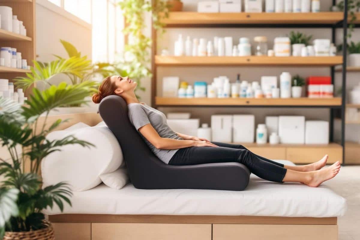 Coussin sciatique orthopédique : soulagement médical en pharmacie