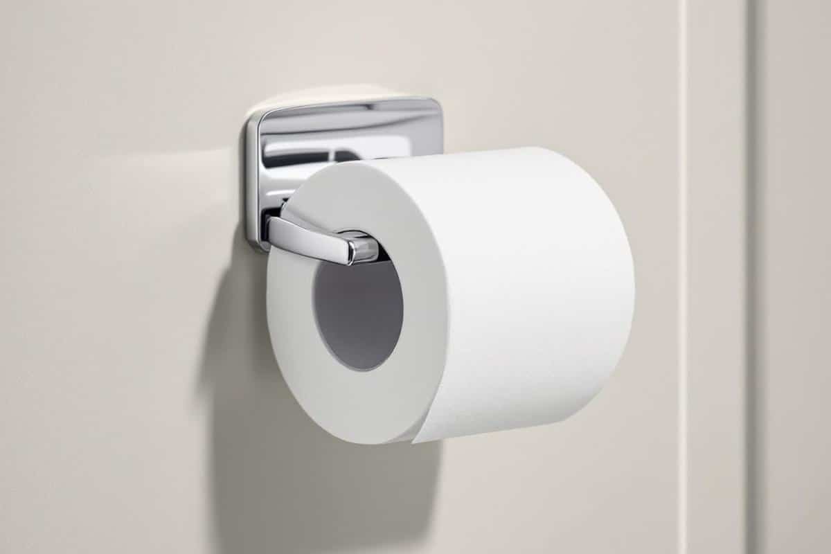 Distributeur papier toilette mural pour rouleaux et bobines