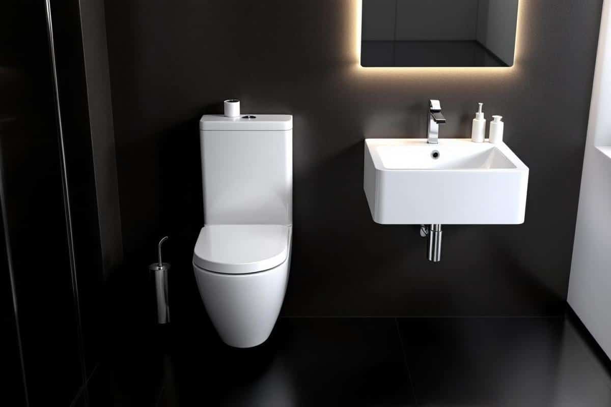 Pack WC suspendu avec lave-mains intégré compact