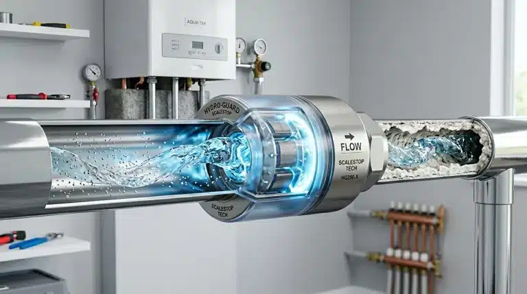 Système de filtration d'eau avec technologie anti-calcaire intégrée